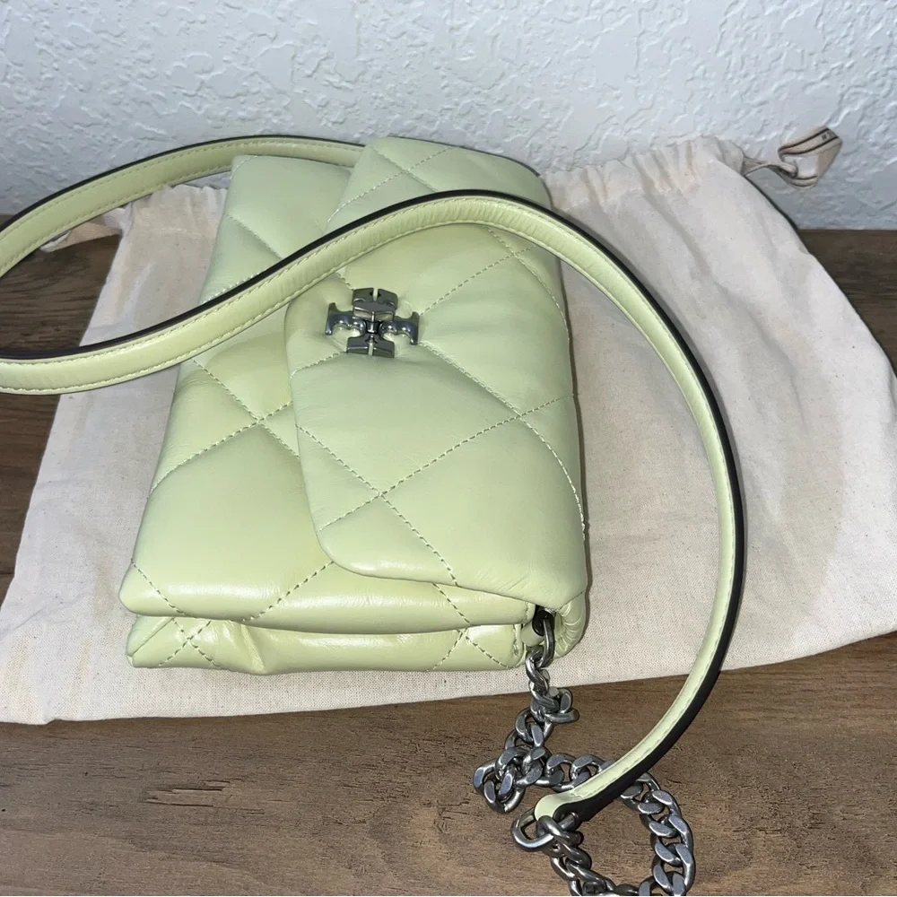 Tory Burch Quilted Crossbody Bag - Soft Green NWOT - Picture 7 of 7